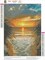 5D Diamond Painting Kit for Adults – Beach Sunset Full Drill DIY Diamond Art, Sea Scene Crystal Picture for Home Wall Decor, 12×16 Inch